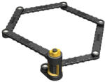 Onguard K9 8115 számkombinációs colstok lakat, 88, 5 / 80 cm, tépőzárral, fekete-sárga