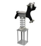 KBT Balansoar Pe Arc Pentru Copii Panda, HDPE, Cu Prindere In Beton KBT (KBT177.004.001.001)
