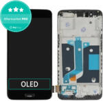 OnePlus 5 - Ecran LCD + Sticlă Tactilă + Ramă (Black) TFT, Black