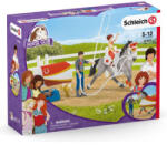 Schleich Horse Club Set de echitație Mia pentru gimnastica călăriei (SLH42443) Figurina