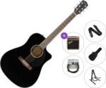 Fender CD-60SCE Dreadnought WN Deluxe Premium SET Black Chitară electro-acustică Dreadnought