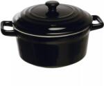 Tognana Mininova Lexa Black cratiță ceramică cu capac 400 ml, diametru 150 mm