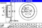 ATE Disc frana ATE 24.0110-0316.1 (24.0110-0316.1) - turbochic