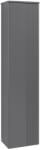 Villeroy & Boch Dulap inalt tip coloana Villeroy & Boch Antao cu 1 usa, 41.4x28.7x171cm, orientare stanga, front texturat Anthracite Matt (K45100GK)