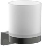 Hansgrohe Pahar cu suport de perete Hansgrohe AddStoris S, negru periat (41769340)