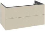 Villeroy & Boch Dulap baza suspendat Villeroy & Boch Antao cu 2 sertare, 98.8x50.4cm, front texturat Silk Grey Matt (K05100HJ)