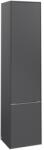 Villeroy & Boch Dulap inalt suspendat Villeroy & Boch Subway 3.0 171x40x35cm, orientare stanga, Graphite, maner aluminiu (C58600VR)