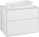 Villeroy & Boch Dulap baza suspendat Villeroy & Boch Finion 80x60x50cm, tip blat, Glossy White Laquer / Glass White Matt (F22100GF)
