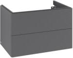 Villeroy & Boch Dulap baza suspendat Villeroy & Boch Antao cu 2 sertare, 78.8x50.4cm, front texturat Anthracite Matt (K04100GK)