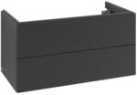 Villeroy & Boch Dulap baza suspendat Villeroy & Boch Antao cu 2 sertare, 98.8x50.4cm, front texturat Black Matt (K05100PD)