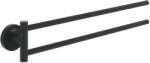 Villeroy & Boch Suport prosop cu doua brate Villeroy & Boch Elements Tender 40cm, negru mat (TVA151038000K5)