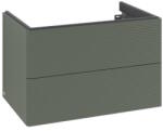 Villeroy & Boch Dulap baza suspendat Villeroy & Boch Antao cu 2 sertare, 78.8x50.4cm, front texturat Leaf Green Matt (K04100HL)