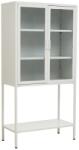 Premier Housewares Бяла стоманена витрина 75x150x35 cm Acier - Premier Housewares (2406593)