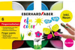 Faber-Castell Ujjfesték készlet, tégelyes, 6x40ml neon EFA COLOR Faber-Castell 6klf. szín - papirx
