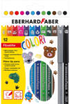 Faber-Castell Rostirón, filctoll készlet 1mm ANIMAL állatminták Faber-Castell 12klf. szín - papirx