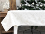 Cortimex Kft Ezüst lurex asztalterítő gömb mintás 137x180 cm