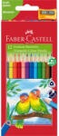 Faber-Castell Színes ceruza készlet háromszögletű Junior papagáj Faber-Castell + 12klf. szín