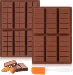 CE Formák Szilikon öntőforma csokoládéhoz nagy 6in1 spatulával 2db-os szett (X0022O4MJP)