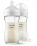 Philips Natural Response cumisüveg 2 db üveg, 240 ml, 1 hónapos kortól (SCY933/02)