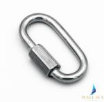 WAVE SEA Karabiner láncszem csavart rozsdamentes A2 3, 5mm karabiner biztonsági (WS6210-3.5)