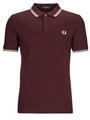 Fred Perry Rövid ujjú galléros pólók TWIN TIPPED FRED PERRY SHIRT Piros EU XL