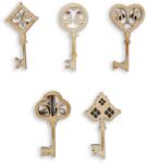  Fafigura, 5 db/csomag - kulcs 4 cm