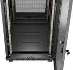 Lanberg FF01-6824-23BL rack cabinet 24U Freestanding rack Black (FF01-6824-23BL) - pcone