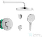 SANITINO Hansgrohe falsík alatti zuhanyrendszer ECOSTAT COMFORT S termosztátos kezelővel, Kielle kiegészítőkkel, króm SANI21HKK014 (SANI21HKK014)