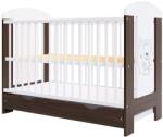 Hubners Patut copii din lemn Hubners Calisto Ursulet 120x60 cm maro cu sertar - bekid