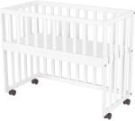 Hubners Patut copii din lemn co-sleeper Hubners Matei 94x46 cm alb - bekid