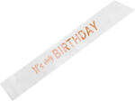 PartyDeco Șerpă „It's my birthday - Albă