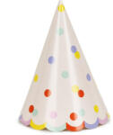 PartyDeco Pălării de petrecere - Confetti colorate 6 buc