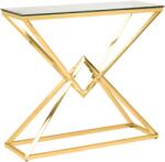 Settimo Consola moderna aurie cu blat din sticla Grand 90 x 30 cm (EV078)