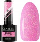 Claresa Ecsetes Easy Gel Glitter Pink 5G Intenzív csillogó rózsaszín Fény