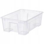 IKEA Samla Tárolódoboz, átlátszó, 39x28x14 cm/11 l Fedő Nélkül (401.029.78)