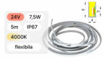 ART Banda led cob neon mobilier 4x8mm, 24V, 7.5W, IP67, 5 metri (ARTAF-130-304-4000K-85484)