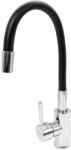 FLOW FL XI-CD451ZB, Baterie bucatarie cu pipa flexibila, zinc, negru, FLOW (17558)