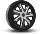NRM Capace pentru roți FIAT 15", N-POWER BICOLOR argintiu-negru 4bc