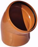 Instaltub Cot canalizare din PVC la unghi de 45 grade (COT-PVC-200-45)