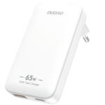 Dudao Incarcator Retea Dudao A65Q Travel, 65W, 3.25A, 1 x USB-A - 1 x USB-C, Alb - koubsolutions