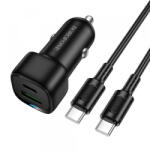 BOROFONE Incarcator Auto Cu Cablu USB-C Borofone BZ34B Cloud, 20W, 3A, 1 x USB-A - 1 x USB-C, Negru