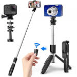 Techsuit Selfie Stick Bluetooth Techsuit L02, Universal, Negru