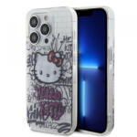 Hello Kitty Husa pentru Apple iPhone 15 Pro Max, Hello Kitty, IML Kitty On Bricks Graffiti, Alba
