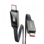 Mcdodo Cablu Date si Incarcare USB-C - USB-C McDodo CA-4470 Rythm Display, 100W, 1.2m, Negru - koubsolutions