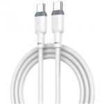 XO Design Cablu Date si Incarcare USB-C - USB-C XO Design NB208B, 60W, 1m, Alb