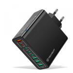 Techsuit Incarcator Retea Techsuit CHPD224, 65W, 3.25A, 4 x USB-A - 4 x USB-C, Negru - koubsolutions