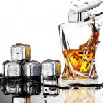 Techsuit Cuburi De Gheata Techsuit pentru Whiskey, Set 4 bucati, Argintii