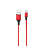 XO Design Cablu Date si Incarcare USB-A - USB-C XO Design NB143, 18W, 2m, Rosu