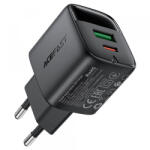 ACEFAST Incarcator Retea Acefast A114 Display, 25W, 3A, 1 x USB-A - 1 x USB-C, Negru
