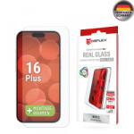 Displex Folie de protectie Ecran Displex Premium pentru Apple iPhone 16 Plus, Sticla Securizata, Full Glue